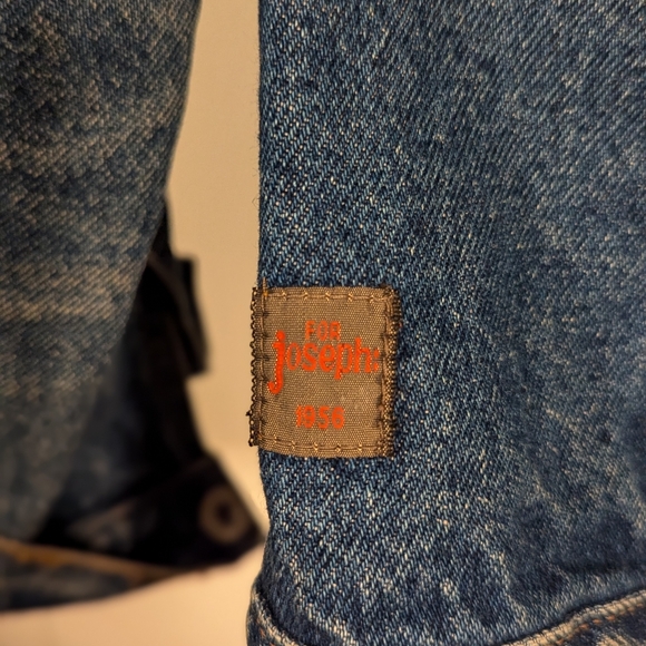 For Joseph Denim Jacket - Blue Jean Button Up Coat - Medium - Picture 9 of 11